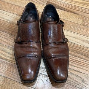 Mezlan Webber II Calfskin Double Monk Strap Shoes